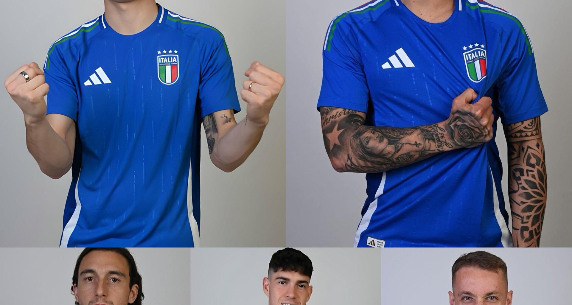 Our Inter boys with the new Italy jersey for Euro 2024 🇮🇹⚫️🔵