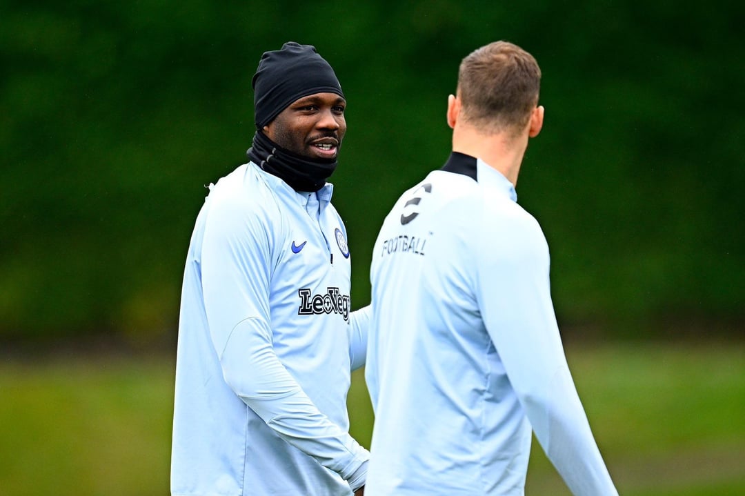 [Mari] 📸 Marcus Thuram back in group training ⚫️🔵