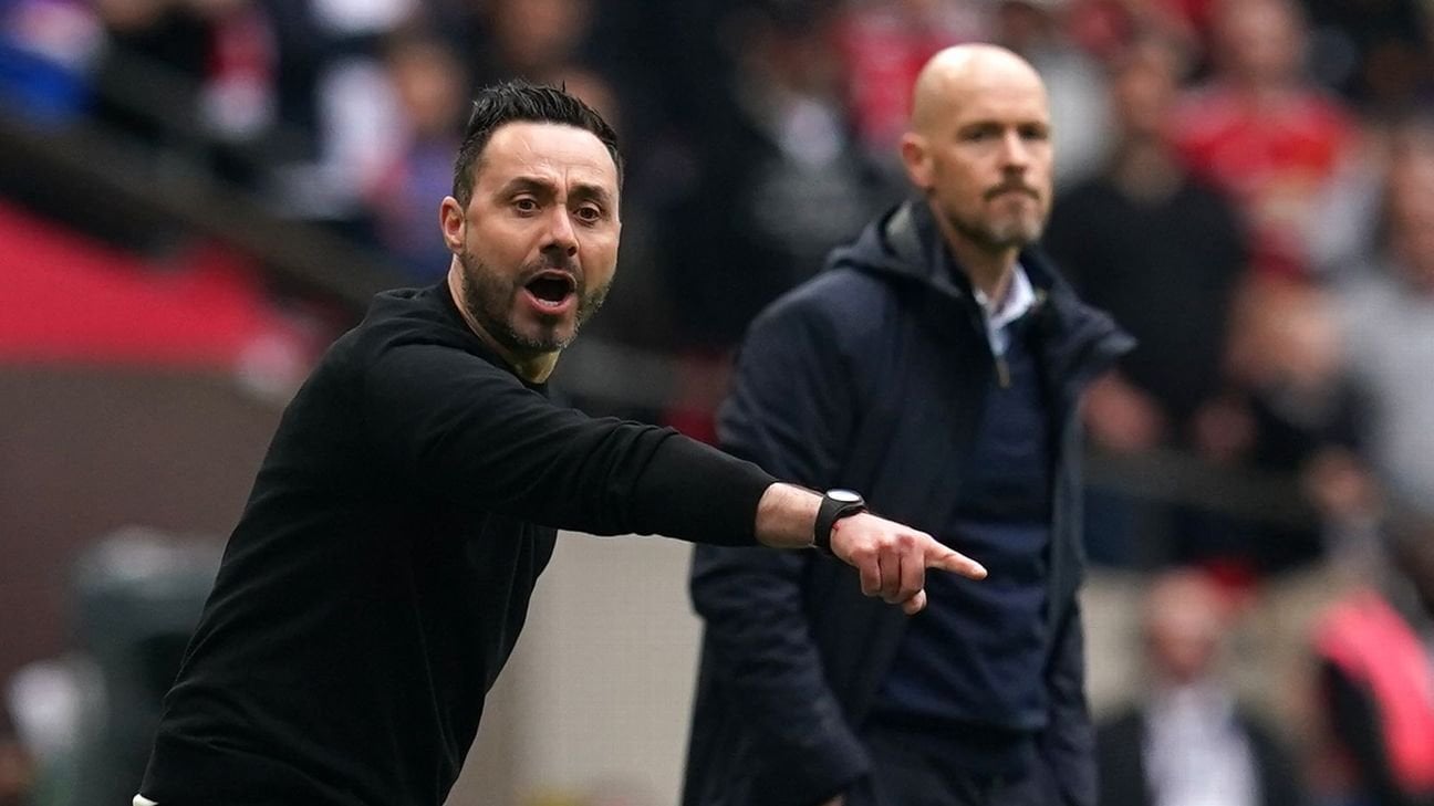 Man Utd assess De Zerbi, Southgate should Ten Hag exit - sources
