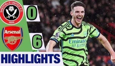 Watch Sheffield United vs Arsenal extended highlights| 0:6