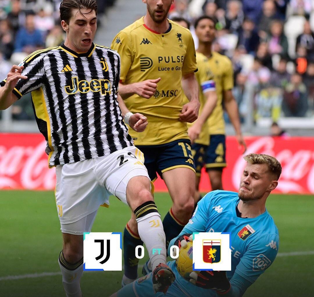 Juventus draw against Genoa, if we beat Napoli today, Inter will take a 19-point lead over Juventus. In the last 8 games Rube only have 1 win ⚫️🔵