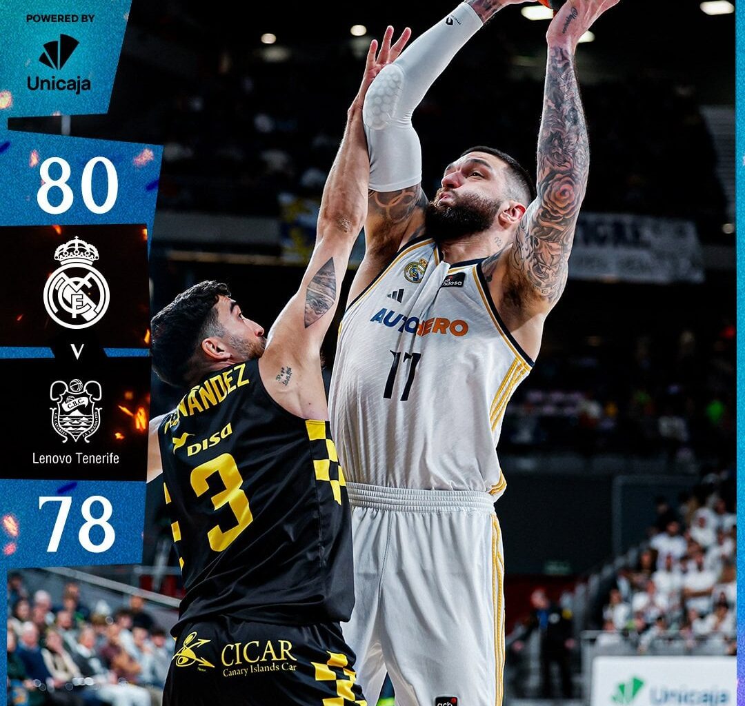 [Basket] Hard-fought win against Tenerife 80-78 to remain on top of the league 💪