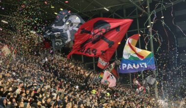 FC St. Pauli verbietet Einsatz von Kunststoff-Konfetti - Franziska Altenrath, beim FC St. Pauli unter anderem für Nachhaltigkeit verantwortlich: "Das Konfetti weht durch das Stadion, bleibt in Ecken liegen oder flattert ins Viertel."