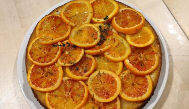 Biscuit façon financier et oranges sanguines