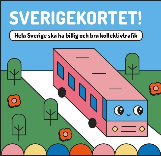 Namninsamling för Sverigekortet - billigare kollektivtrafik i hela landet.