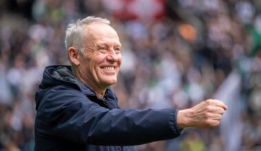 Freiburg siegt in Gladbach: Streich jubelt zum Beginn seiner Abschiedstour