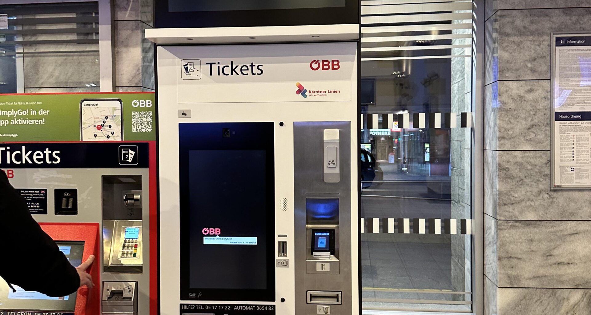 Die ÖBB haben wohl neue Ticketautomaten