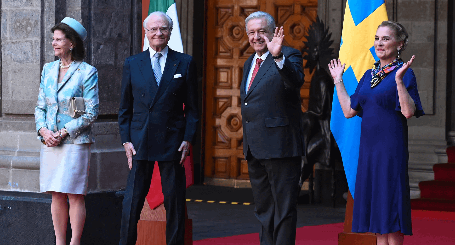 Kungaparet besöker Mexiko