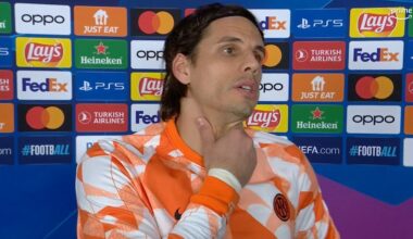 [Mari] Yann Sommer: “It's tough, it's really tough. We had several opportunities to score and this happens in high-level matches in the Champions League. We're out but we have to raise our heads, we have important games waiting for us. Football is like this, we'll stay a very strong team.”