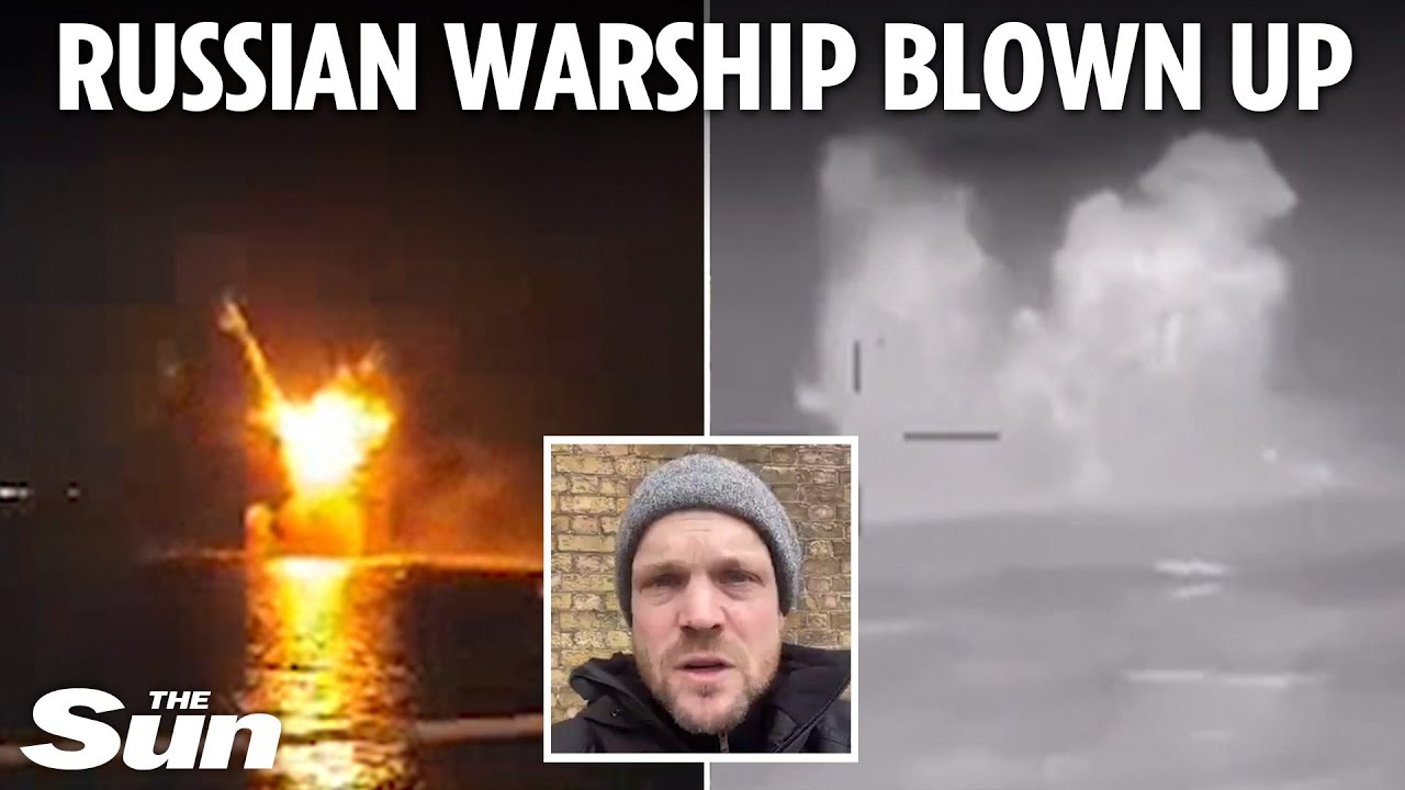 Ukrainian kamikaze drone DESTROYS Putin’s prized £51m warship in latest humiliation