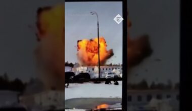 Moment Ukrainian drone hits and blows up building in Russia's Republic of Tatarstan