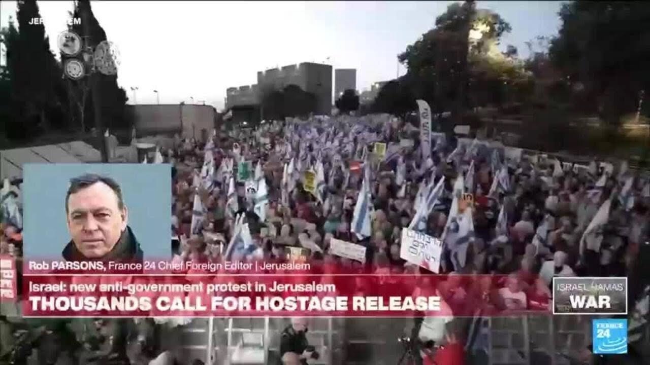 Thousands join rally in Jerusalem to protest against Israeli government • FRANCE 24 English