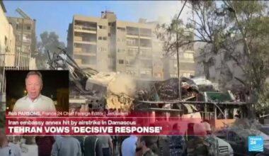 Suspected Israeli air strike on Iranian consulate in Damascus ‘takes things to new level’