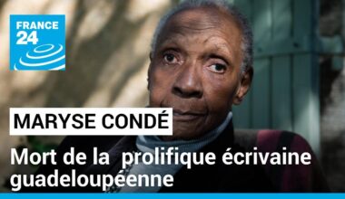 Mort de Maryse Condé, prolifique écrivaine guadeloupéenne • FRANCE 24