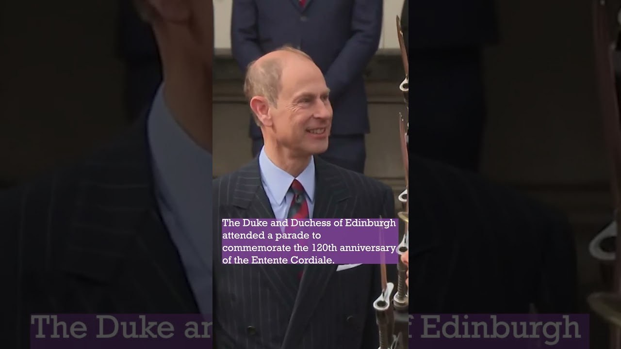 The Duke and Duchess of Edinburgh attend the 120th anniversary ceremony of The Entente Cordiale