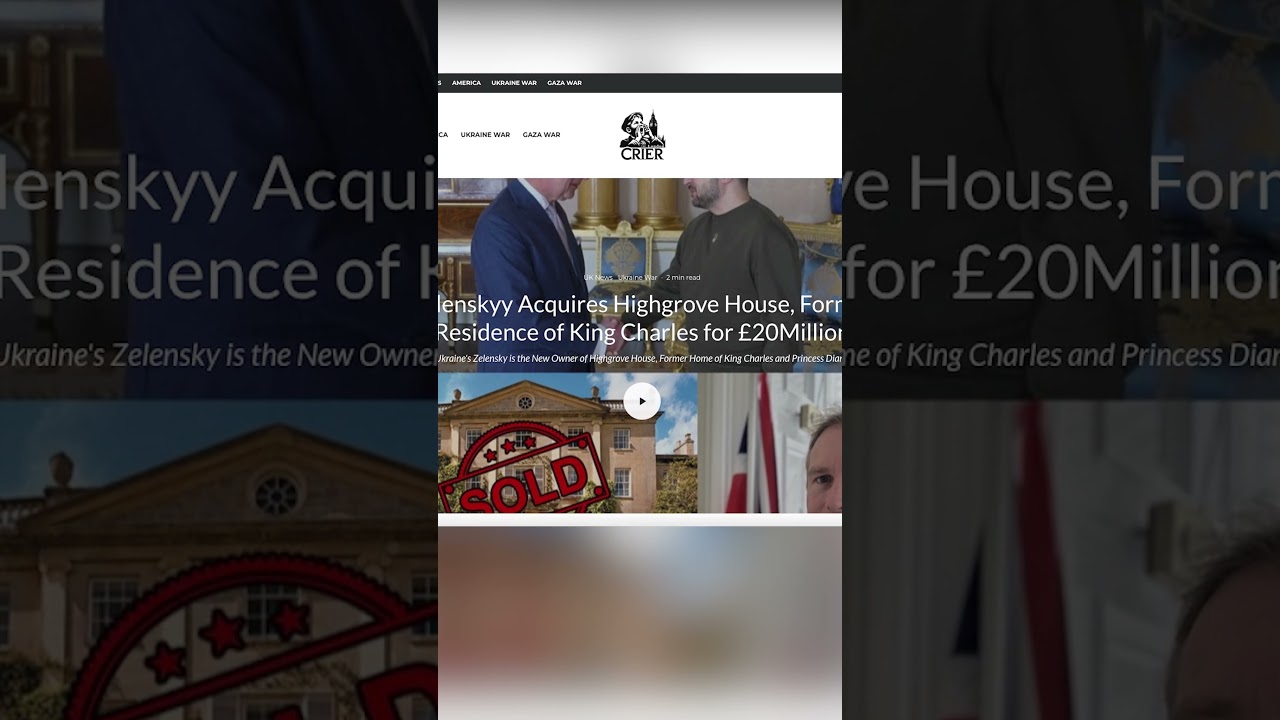 Royals Targeted by Russian Disinformation With Claims King Charles Sold Property to Zelenskyy