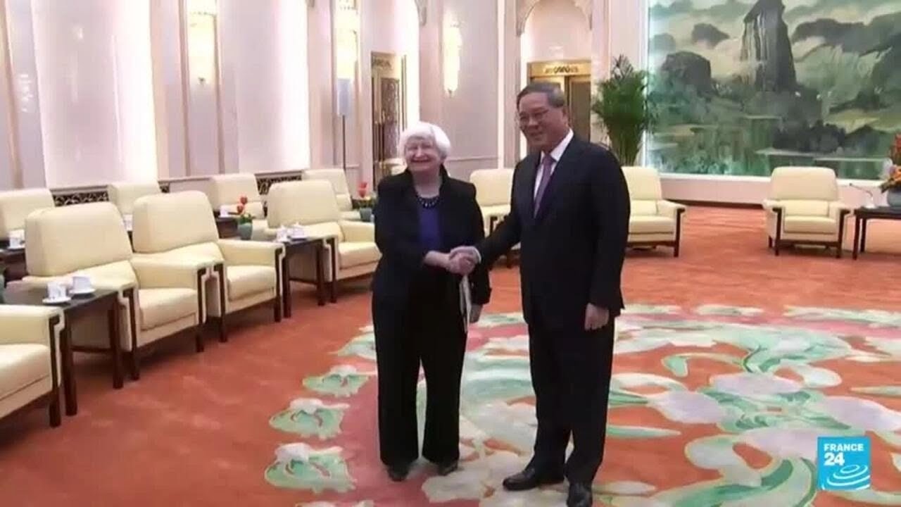 Así fue la reunión entre la secretaria del Tesoro de EE. UU. y el primer ministro de China
