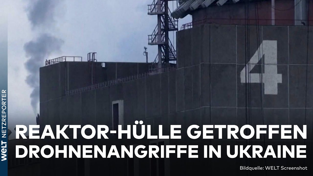 PUTINS KRIEG: Hülle von Reaktor getroffen! Drohne trifft Atomkraftwerk Saporischschja in Ukraine