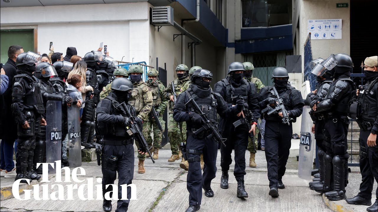 'It's madness': police in Ecuador raid Mexican embassy