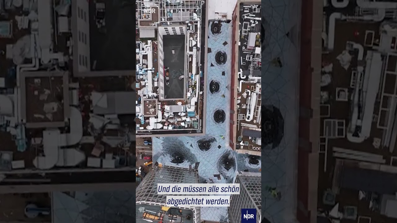 Freiformglasdach in der Hafencity #ndr #doku #hafencity