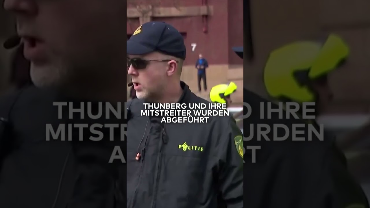 GRETA THUNBERG: Verhaftung! Klimaaktivistin zweimal in den Niederlanden festgenommen WELT #shorts