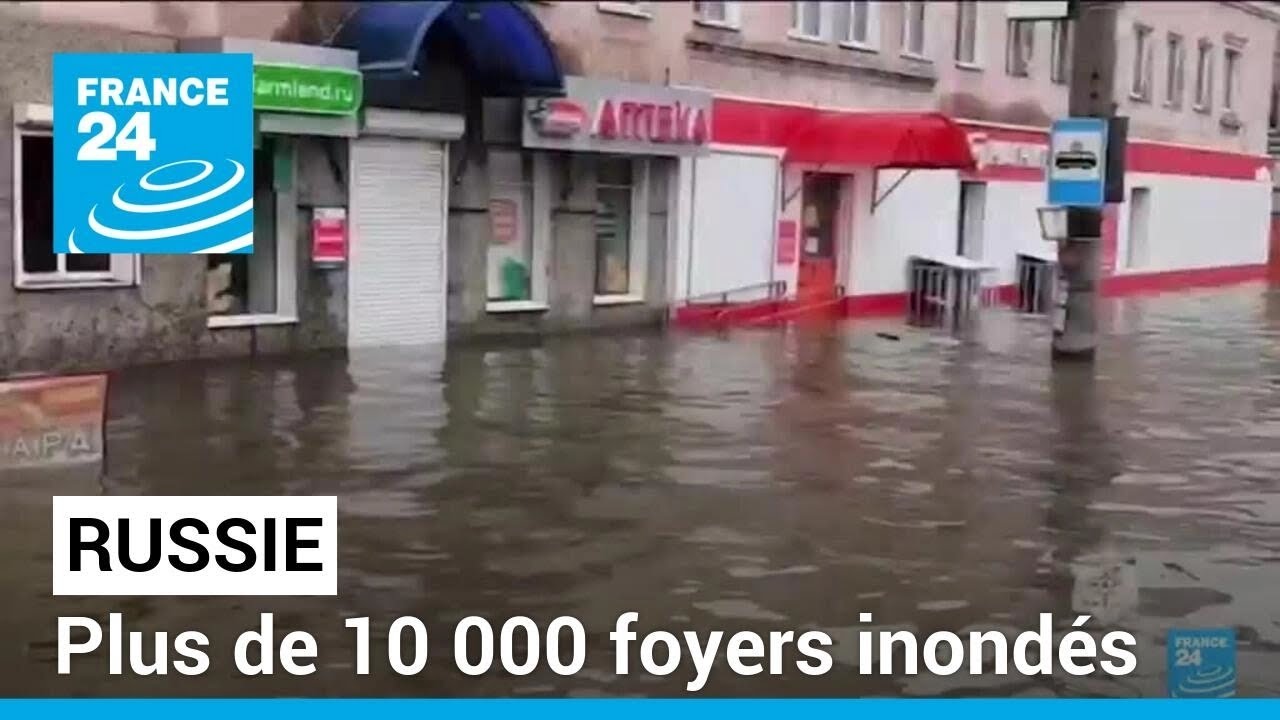 Russie : plus de 10 000 foyers inondés après la rupture d'un barrage • FRANCE 24