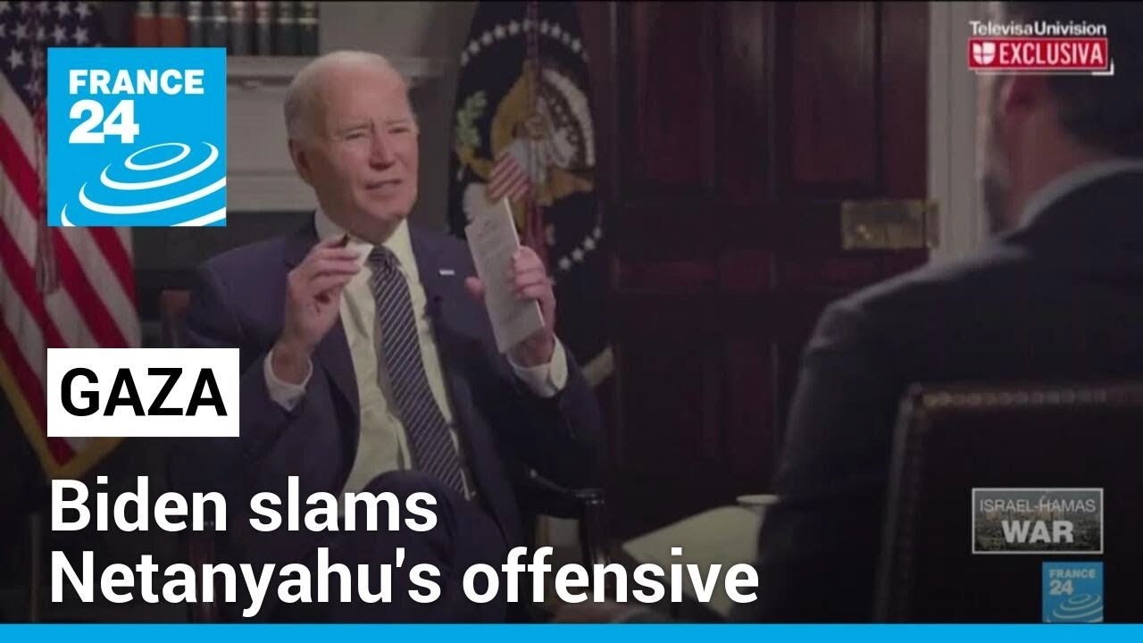 Biden calls Netanyahu's approach to war against Hamas a 'mistake' • FRANCE 24 English