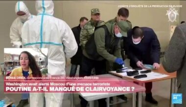 Attaque de Moscou : Washington affirme avoir averti la Russie d'un risque d'attentat • FRANCE 24