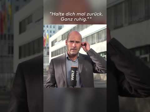 STEFFEN SCHWARZKOPF: WELT-Reporter während Live-Schalte angegangen! | WELT #shorts