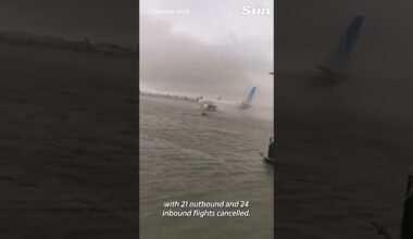 Dubai left underwater after storm hits