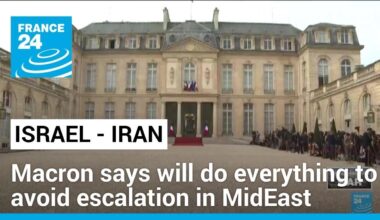 Macron says France will do everything to avoid escalation in Middle East • FRANCE 24 English