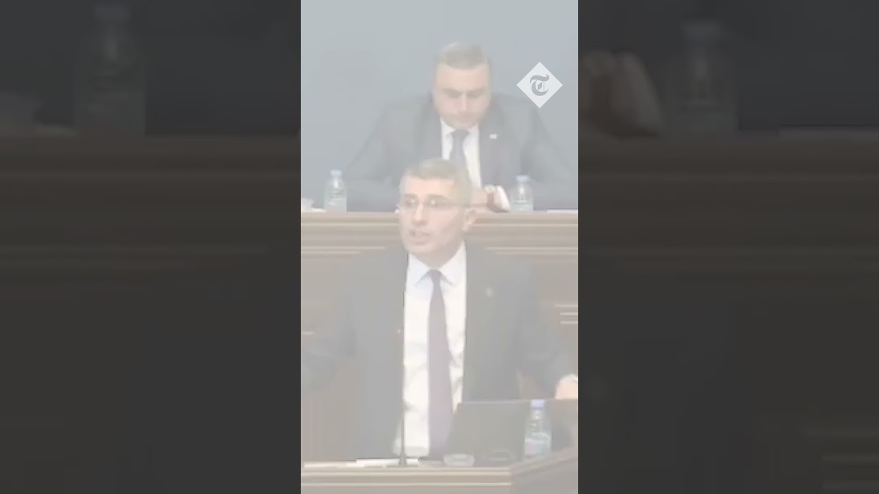Georgian MP punched in the face as parliament descends into mass brawl