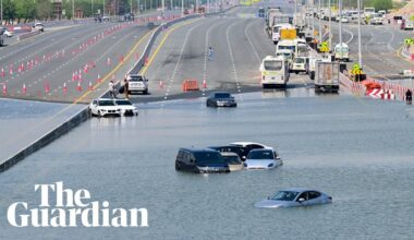 Dubai streets still flooded as authorities scramble to clean up
