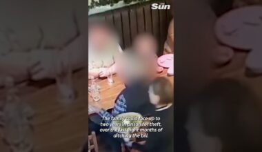 Two are arrested after ‘stealing £1,000 worth of food & drinks from restaurants’ update