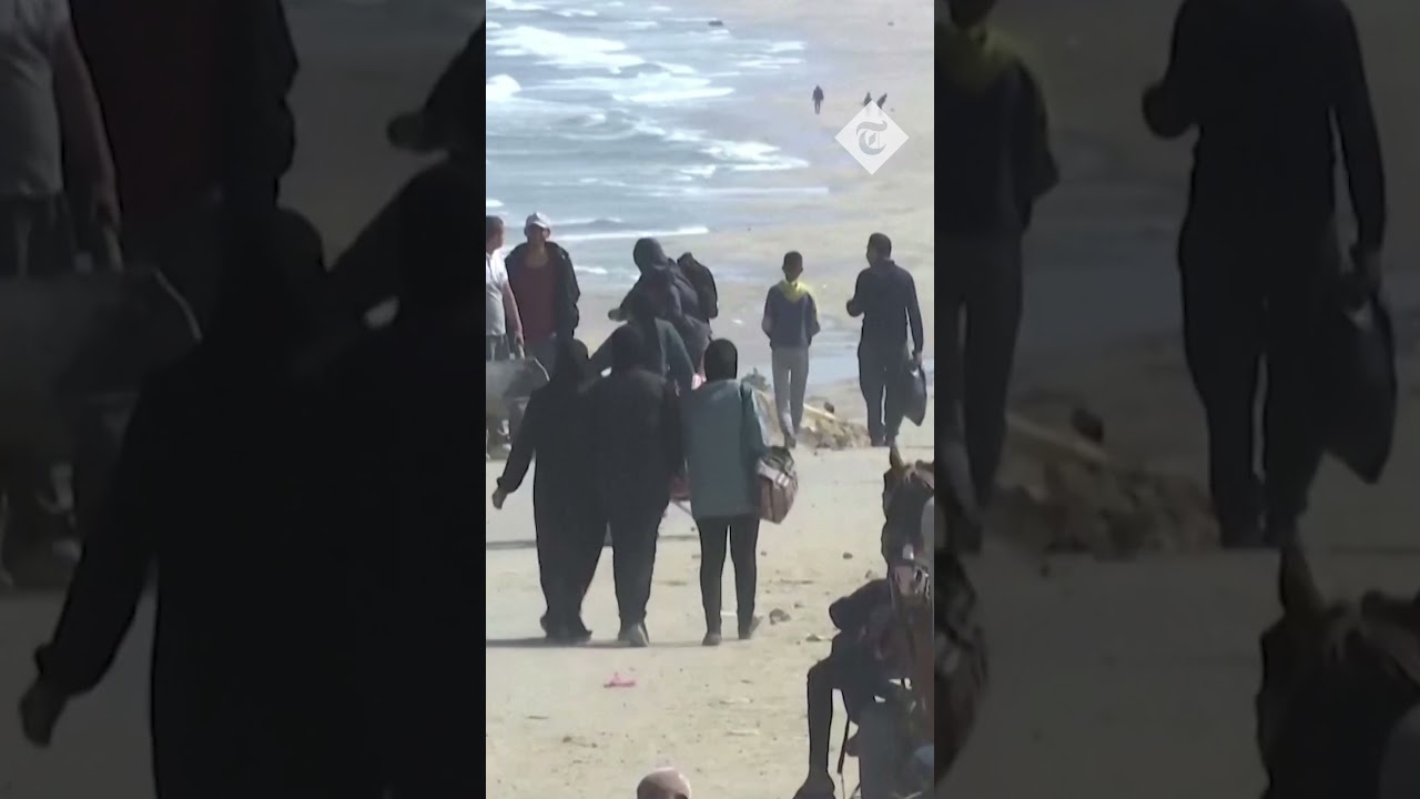 Displaced Gazans head north to return to their homes
