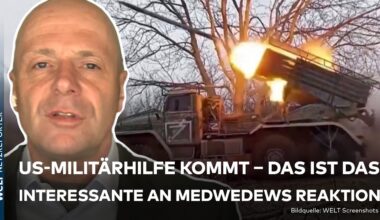 UKRAINE-KRIEG: Klirren im Kreml – Das ist das Interessante an Medwedews Reaktion auf US-Miltärhilfe