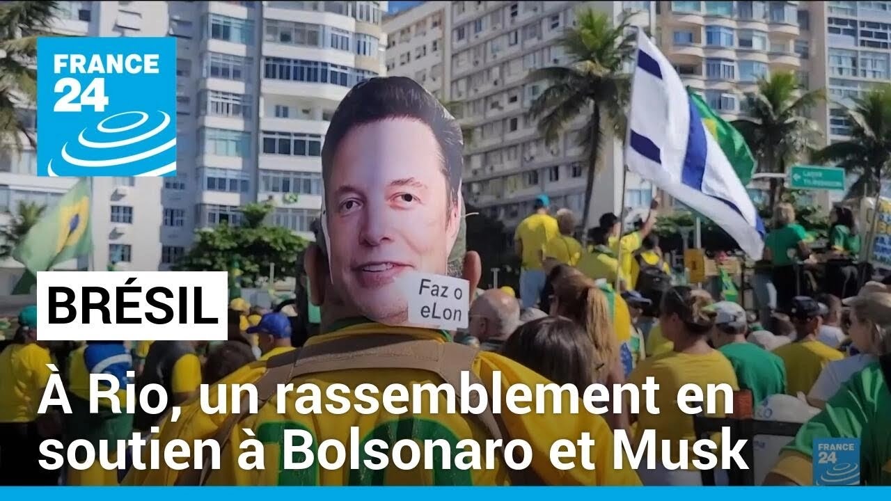 À Rio, les pro-Bolsonaro rassemblés pour "défendre la liberté d'expression" • FRANCE 24