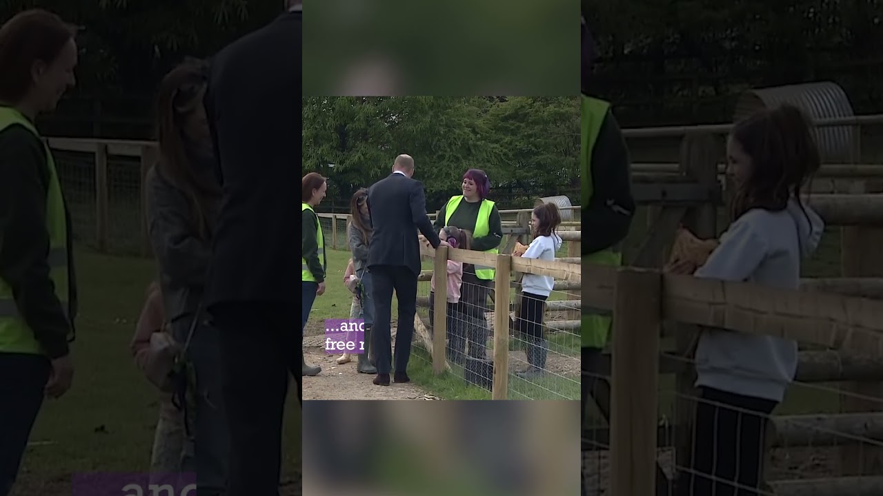 Prince William has a wholesome afternoon at the Woodgate Valley Urban Farm in Birmingham