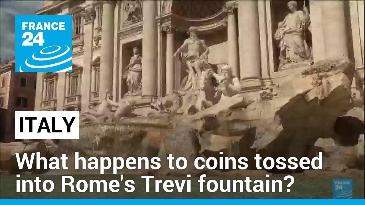 What happens to coins tossed into Rome's Trevi fountain? • FRANCE 24 English