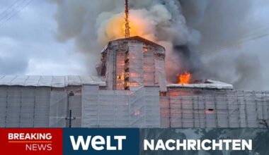 KOPENHAGEN: "Notre Dame-Moment" - Dänemarks historische Börse in Flammen! I WELT LIVESTREAM