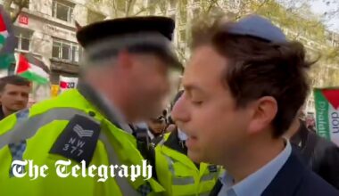 Police threaten to arrest ‘openly Jewish’ man for walking near pro-Palestine protest
