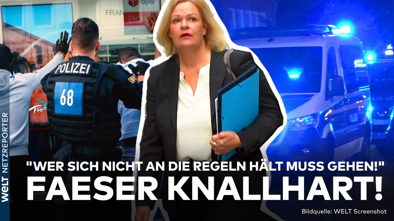 DEUTSCHLAND KRIMINALITÄT: "Migration hat zu mehr Straftaten geführt!" Faeser stellt Zahlen vor!