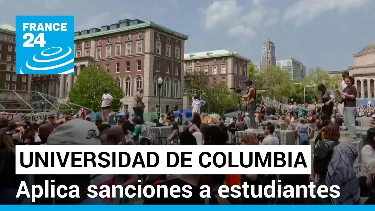 Universidad de Columbia comienza a imponer sanciones a estudiantes en protestas propalestinas
