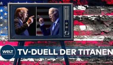USA: DONALD TRUMP und JOE BIDEN liefern sich erneut ein TV-Duell zur Präsidentschaftswahl 2024