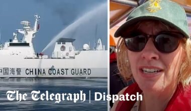 China attacks Filipino ship with Telegraph reporter on board