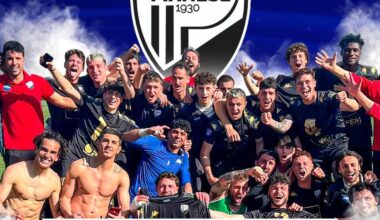 US Pianese wins the Serie D Girone E and are promoted to Serie C for the 2nd time in its history—and the 1st time they will be able to debut their new home ground in Serie C, bringing professional fb to this tiny town of 4,000 people up in the mountains of Toscana for the first time ever!