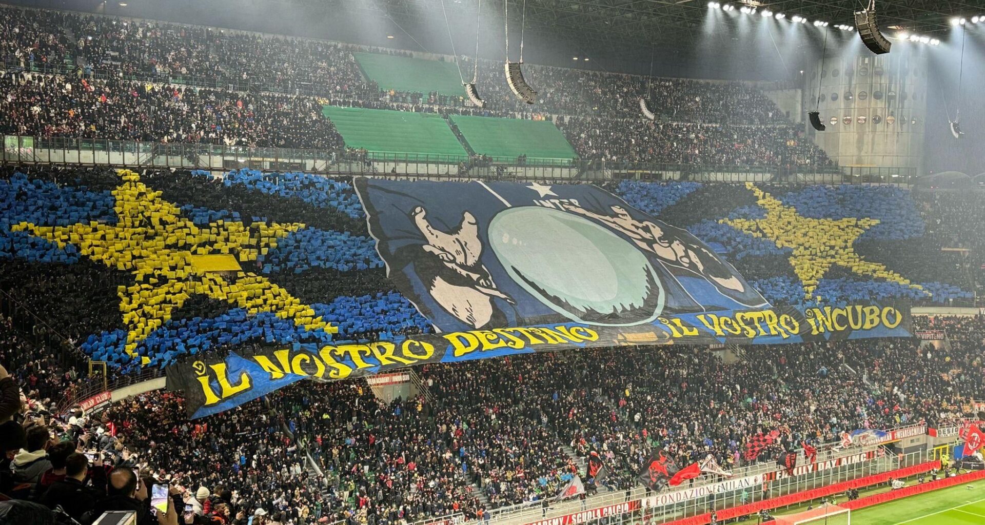 Inter tifo: “Our Destiny. Your Nightmare.”