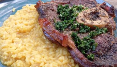 Risotto alla Milanese with Ossobuco