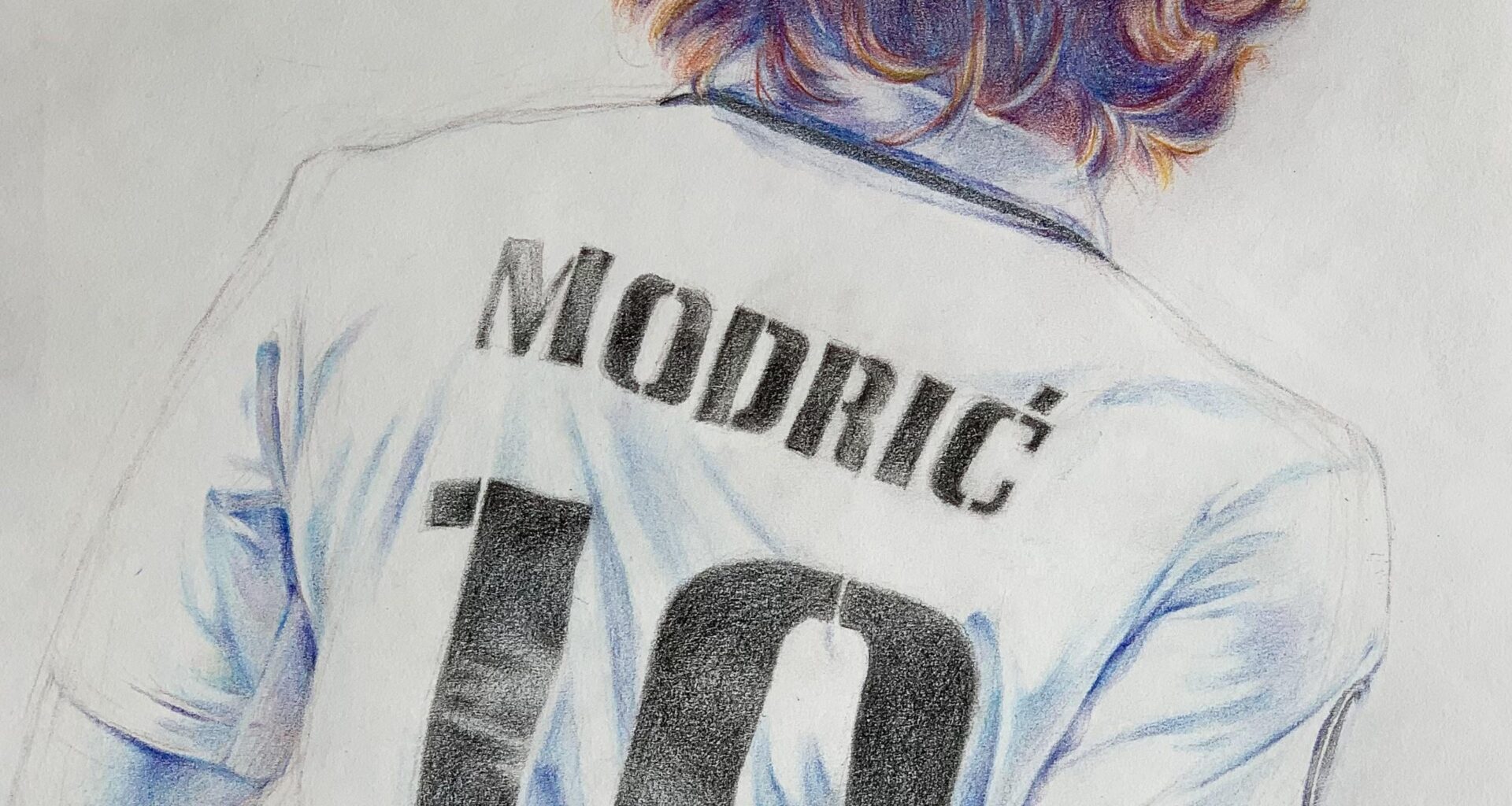 [colorful pencil] I drew Luka Modric.