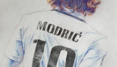 [colorful pencil] I drew Luka Modric.